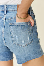 Load image into Gallery viewer, Isabel Full Size High Waist Rhinestone Decor Denim Shorts
