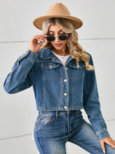 Load image into Gallery viewer, Norene  Button Up Long Sleeve Denim Jacket
