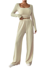 Load image into Gallery viewer, Simone Scoop Neck Long Sleeve Top and Pants Set
