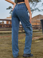 Load image into Gallery viewer, Serene High Waist Cargo Jeans
