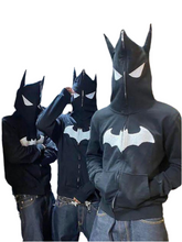 Load image into Gallery viewer, Bat Men&#39;s Embroidered Zip Up Hoodie

