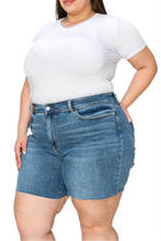 Load image into Gallery viewer, Tana Full Size High Waist Slim Denim Shorts
