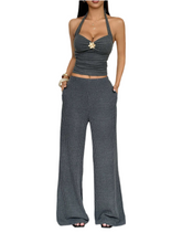 Load image into Gallery viewer, Amani Halter Neck Cami and Pants Set
