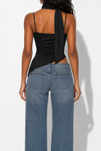 Load image into Gallery viewer, Zarea Asymmetrical Neckline Ruched Cami
