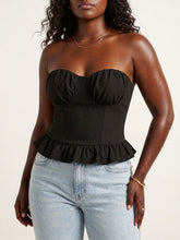 Load image into Gallery viewer, Cass Ruffled Hem Tube Top
