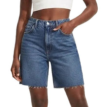 Load image into Gallery viewer, Hypevia Frayed Hem Denim Shorts
