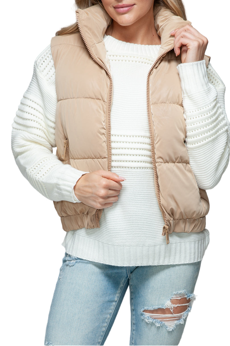 Frezia Fine Fur Lining Quilted Vest