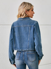 Load image into Gallery viewer, Norene  Button Up Long Sleeve Denim Jacket
