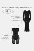 Load image into Gallery viewer, Body Baby Built-In Shapewear Square Neck Long Sleeve Maxi Dress
