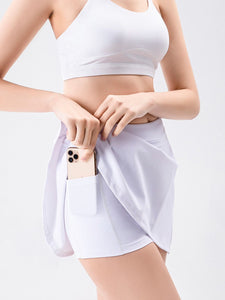 Amina High Waist Active Skort with Pockets