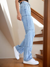 Load image into Gallery viewer, Selma High Waist Straight Jeans with Pockets
