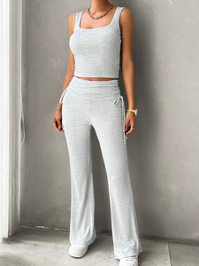 Allegra Square Neck Tank and Drawstring Pants Set