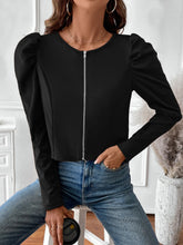 Load image into Gallery viewer, Tynelle Zip Up Long Sleeve Jacket
