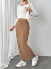 Load image into Gallery viewer, Thelma Maxi Knit Wrap Skirt
