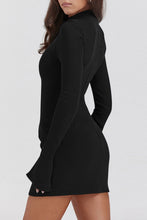 Load image into Gallery viewer, Astoria Mock Neck Long Sleeve Mini Dress
