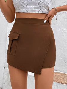 Marcelle Pocketed High Waist Shorts