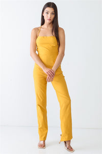 Natalia Backless Tied Spaghetti Strap Sleeveless Jumpsuit