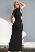 Load image into Gallery viewer, Body Bae Built-In Shapewear Square Neck Short Sleeve Maxi Dress
