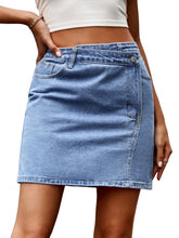 Load image into Gallery viewer, Avery Pocketed High Waist Denim Skirt
