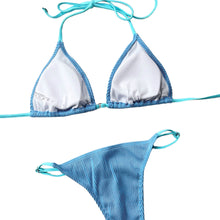 Load image into Gallery viewer, Bahamas Ribbed Tie Back Bikini Set
