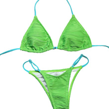 Load image into Gallery viewer, Taiwan Ribbed Halter Neck Two-Piece Bikini Set
