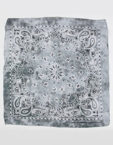 TIE DYE BANDANA - GREY