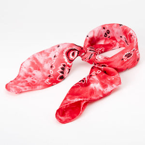 TIE DYE BANDANA - RED