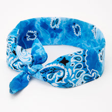 Load image into Gallery viewer, TIE DYE BANDANA - BLUE
