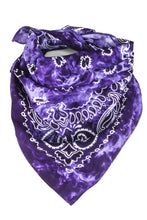 Load image into Gallery viewer, TIE DYE BANDANA - PURPLE
