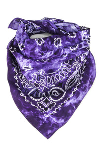 TIE DYE BANDANA - PURPLE