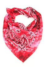 Load image into Gallery viewer, TIE DYE BANDANA - RED
