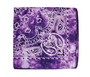 TIE DYE BANDANA - PURPLE