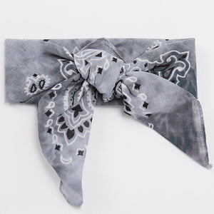 TIE DYE BANDANA - GREY