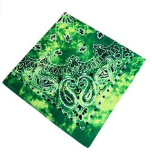 Load image into Gallery viewer, TIE DYE BANDANA - GREEN
