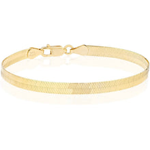 Load image into Gallery viewer, FLAT HERRINGBONE BRACELET - GOLD
