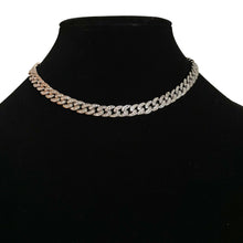 Load image into Gallery viewer, 8MM ICED OUT CUBAN NECKLACE - SILVER
