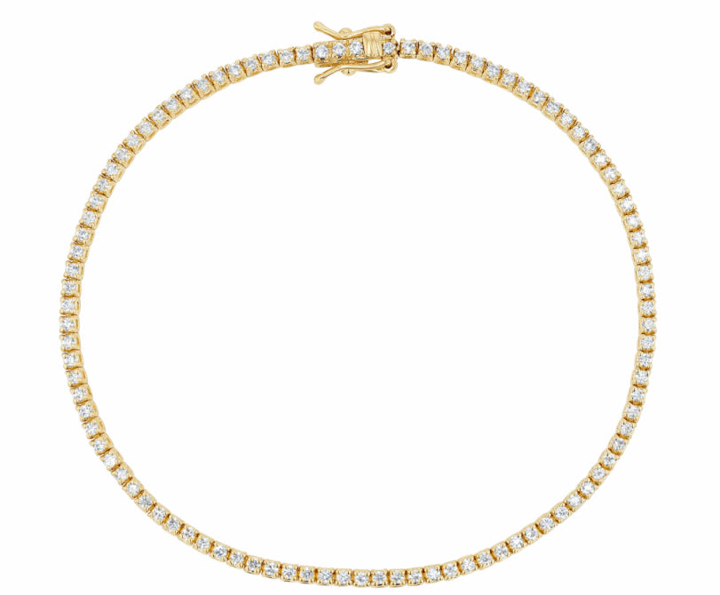 TENNIS ANKLET - GOLD