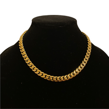 Load image into Gallery viewer, 10MM CURBED CUBAN LINK NECKLACE - GOLD
