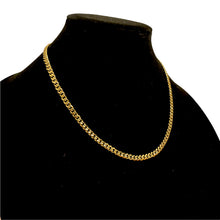 Load image into Gallery viewer, 5MM CURBED CUBAN LINK NECKLACE - GOLD
