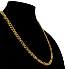 Load image into Gallery viewer, 8MM CURBED CUBAN LINK NECKLACE - GOLD
