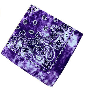 TIE DYE BANDANA - PURPLE