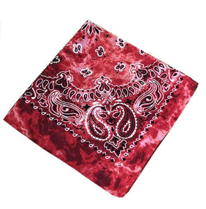 TIE DYE BANDANA - RED