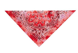 TIE DYE BANDANA - RED