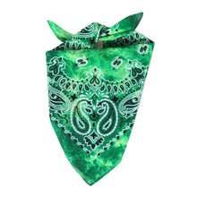 Load image into Gallery viewer, TIE DYE BANDANA - GREEN
