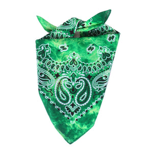 TIE DYE BANDANA - GREEN